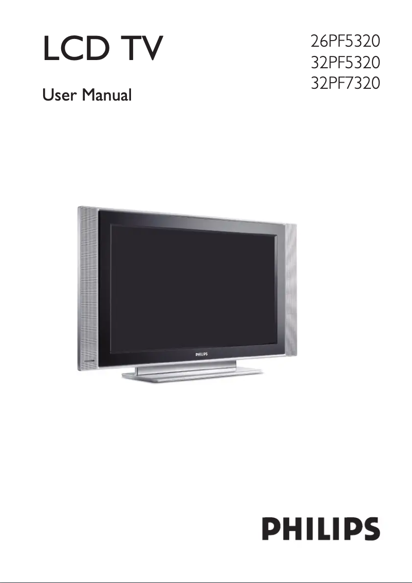 Page 1 de la notice Manuel utilisateur Philips 32PF7320