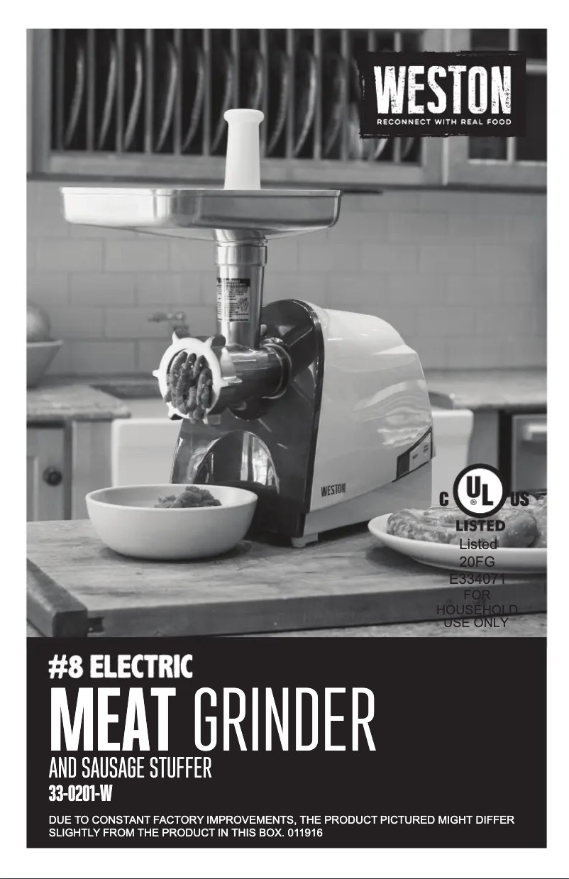 Image de la première page du manuel de l'appareil 33-0201-W