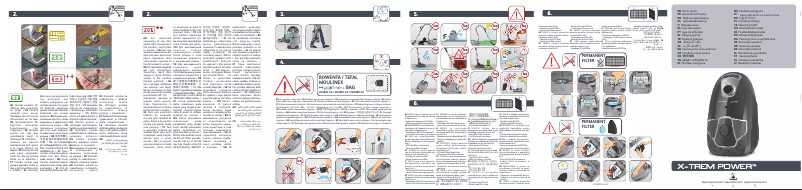 Page 1 de la notice Manuel utilisateur Rowenta X-Trem Power Parquet RO6856EA