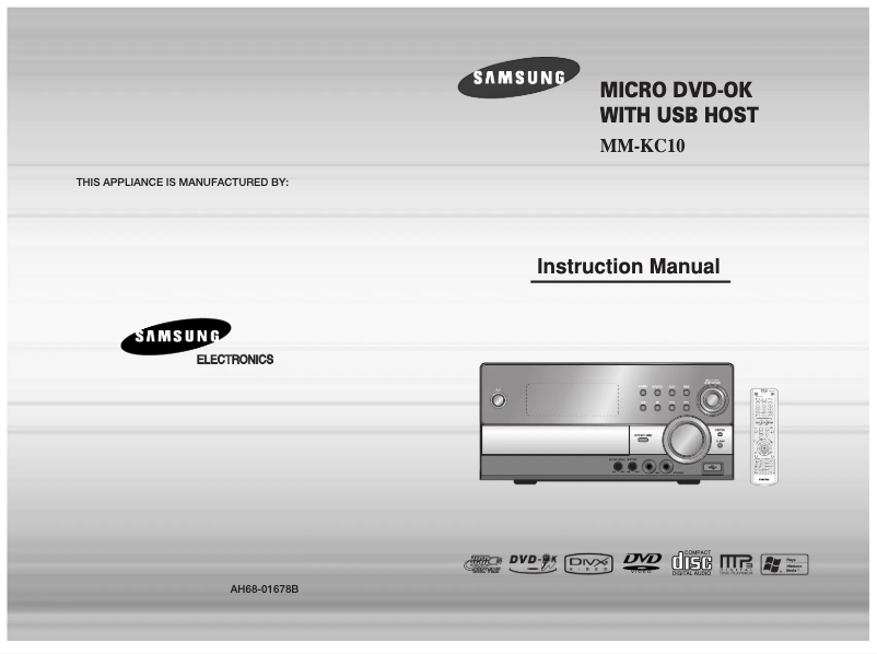 Image de la première page du manuel de l'appareil MM-KC10