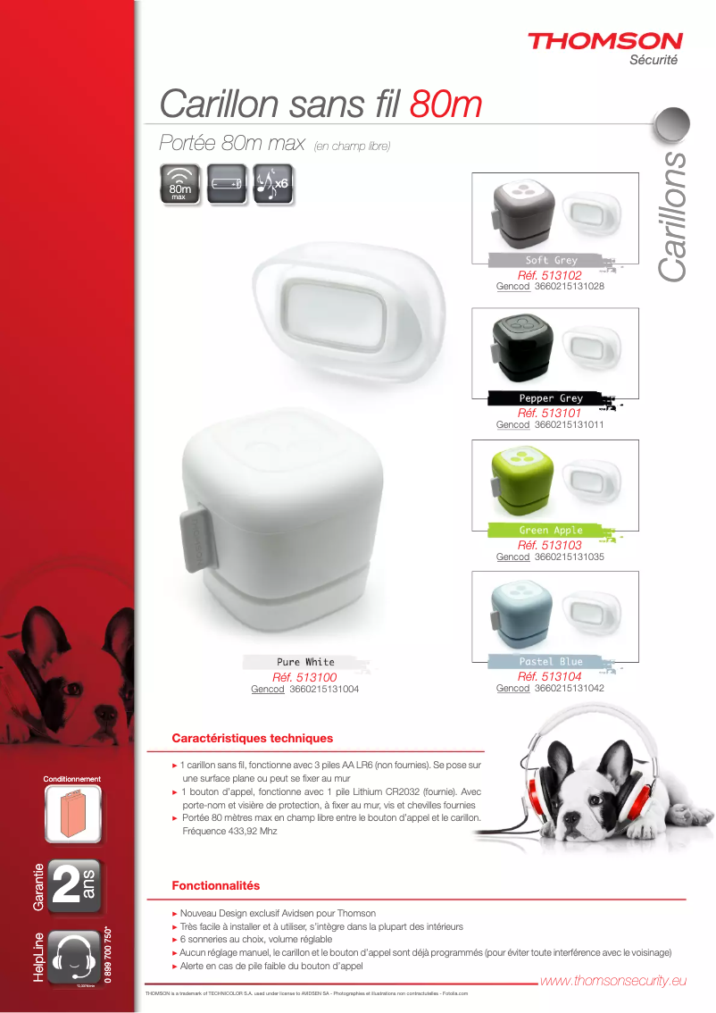 Imagen de la primera página del manual del dispositivo 513100