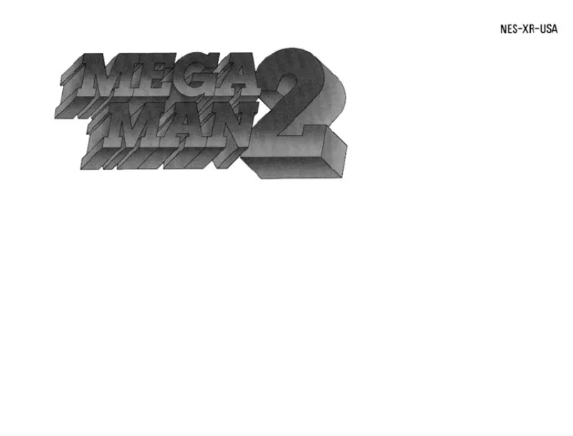 Image de la première page du manuel de l'appareil Mega Man 2 (NES)