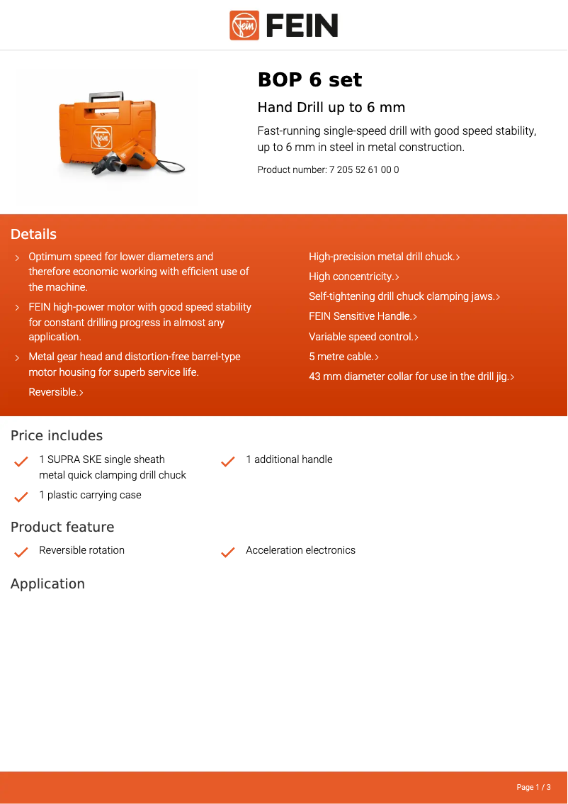 Image de la première page du manuel de l'appareil BOP 6