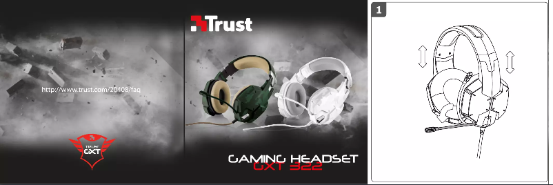 Page n°1 - Manuel utilisateur Trust Carus GXT 322D