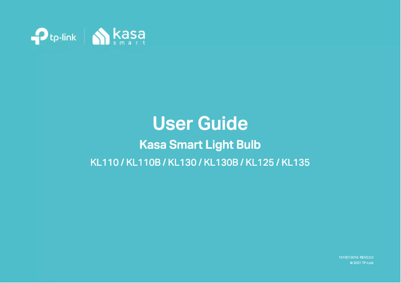 Page 1 de la notice Manuel utilisateur TP-Link Kasa KL135P4