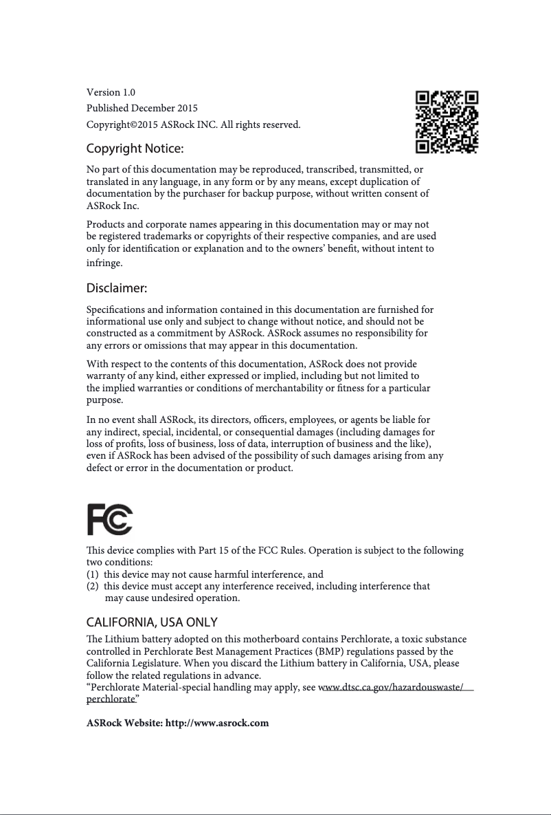 Image de la première page du manuel de l'appareil H81M-VG4 R3.0