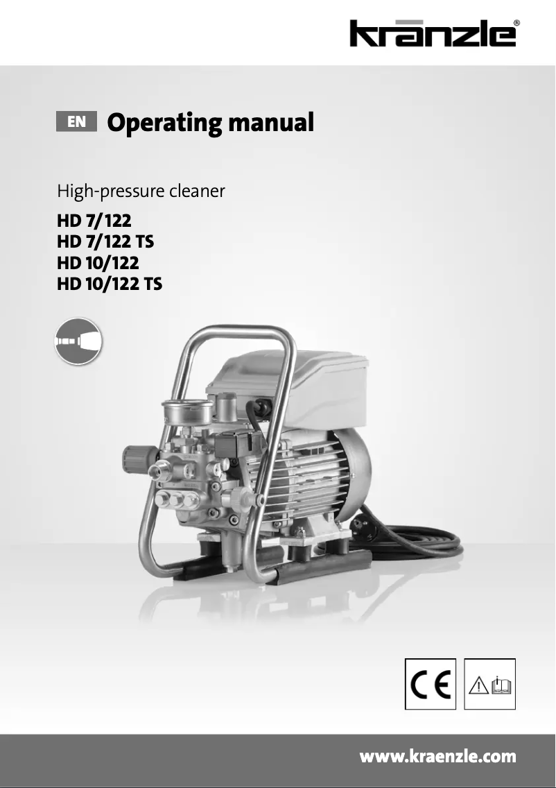 Page n°1 - Manuel utilisateur Kränzle HD 7/122