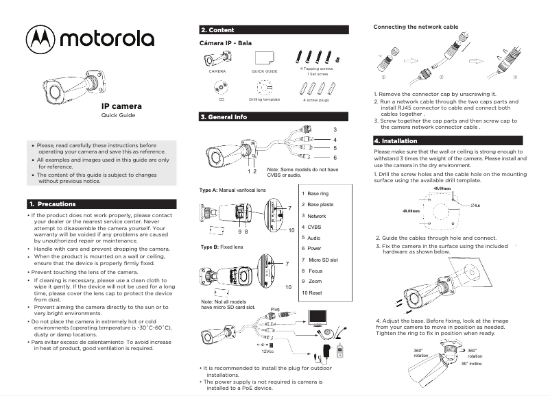 Page n°1 - Manuel utilisateur Motorola MTIBM055701