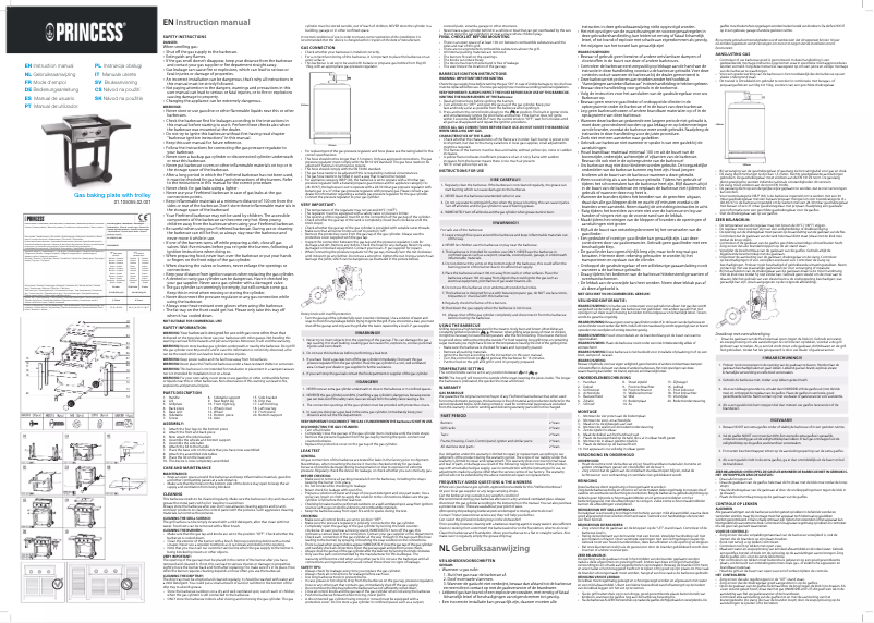 Page n°1 - Manuel utilisateur Princess 105055