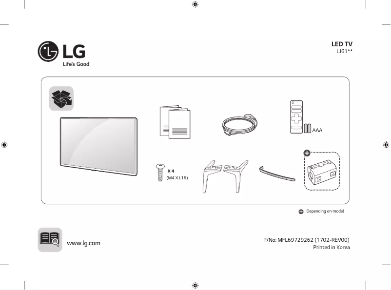Image de la première page du manuel de l'appareil 49LJ6140