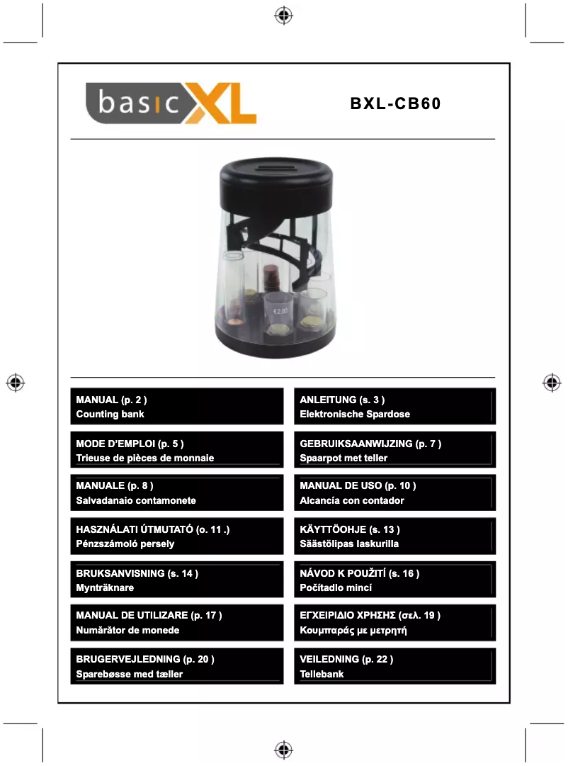 Página 1 del manual Manual de usuario basicXL BXL-CB60