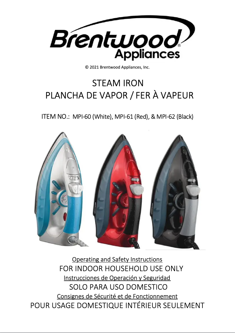 Página 1 del manual Manual de usuario Brentwood MPI-60