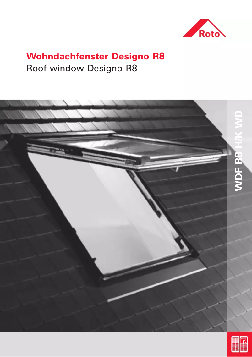 Page 1 de la notice Manuel utilisateur Roto Designo WDF R8 H/K WD