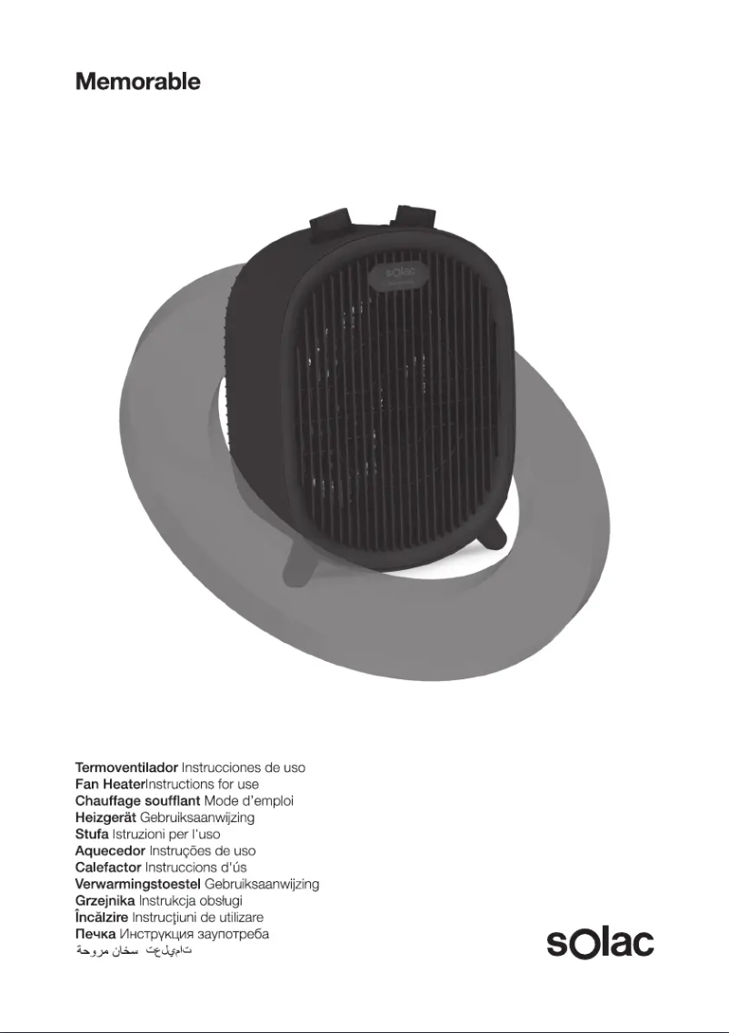 Page 1 de la notice Manuel utilisateur Solac Memorable TV8436