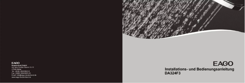 Page n°1 - Manuel utilisateur Eago DA324F3