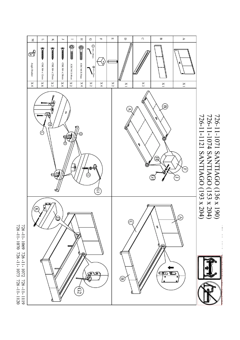 Page 1 de la notice Manuel utilisateur JYSK Santiago (191x141)