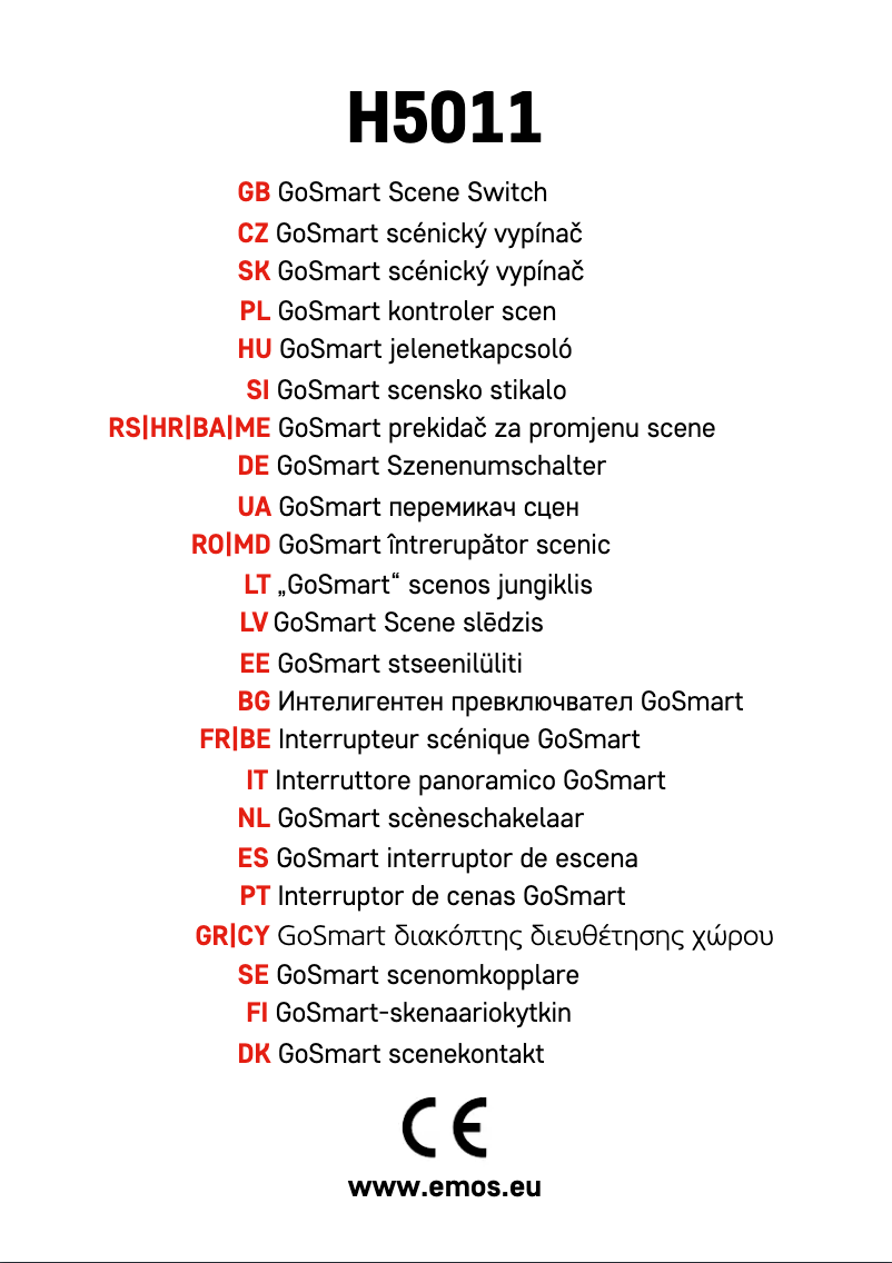 Page 1 de la notice Manuel utilisateur Emos H5011