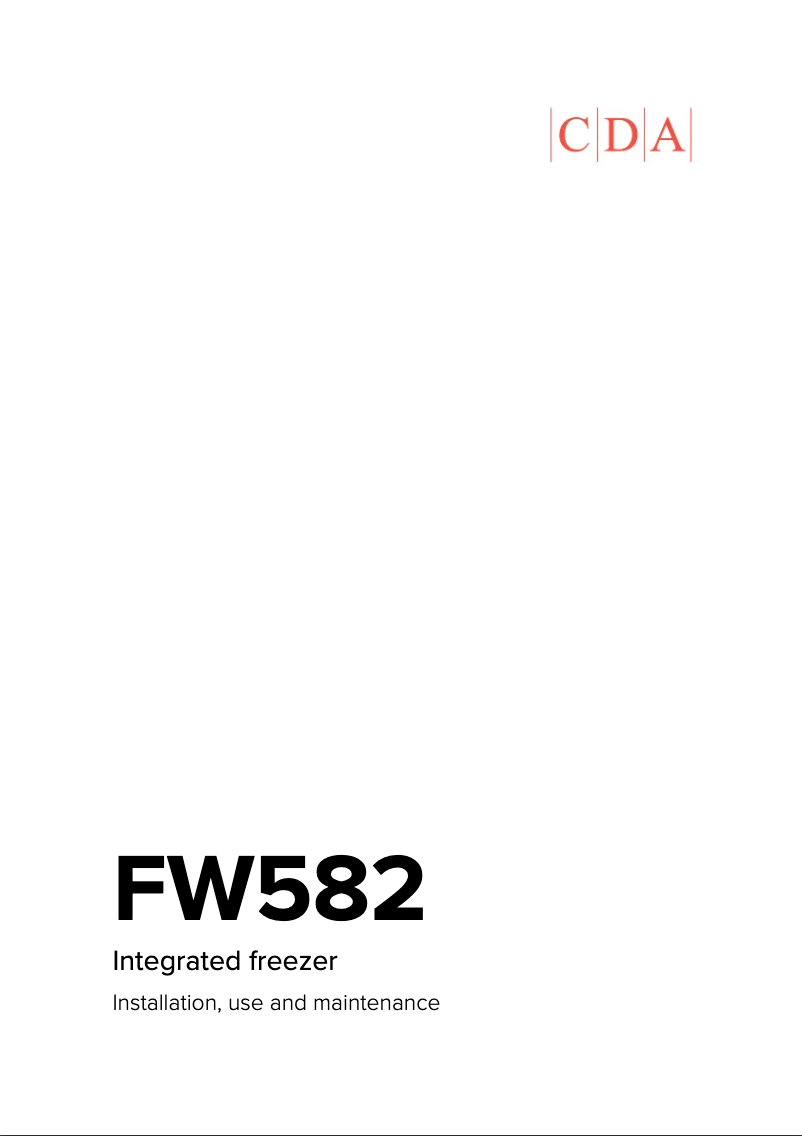 Image de la première page du manuel de l'appareil FW582