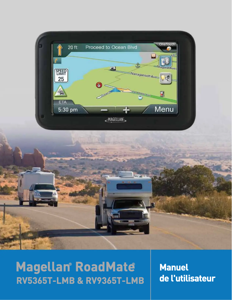 Image de la première page du manuel de l'appareil Roadmate RV 9365T-LMB