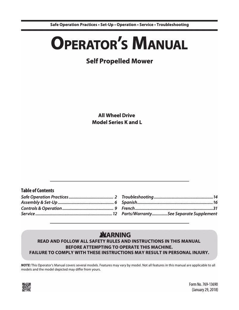 Page n°1 - Manuel utilisateur Remington RM410