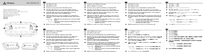 Page 1 de la notice Manuel utilisateur Antec TRANQUIL 140 ARGB