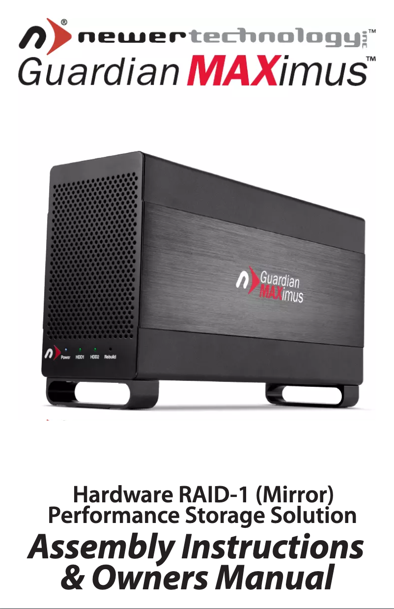 Página 1 del manual Manual de usuario NewerTech Guardian MAXimus