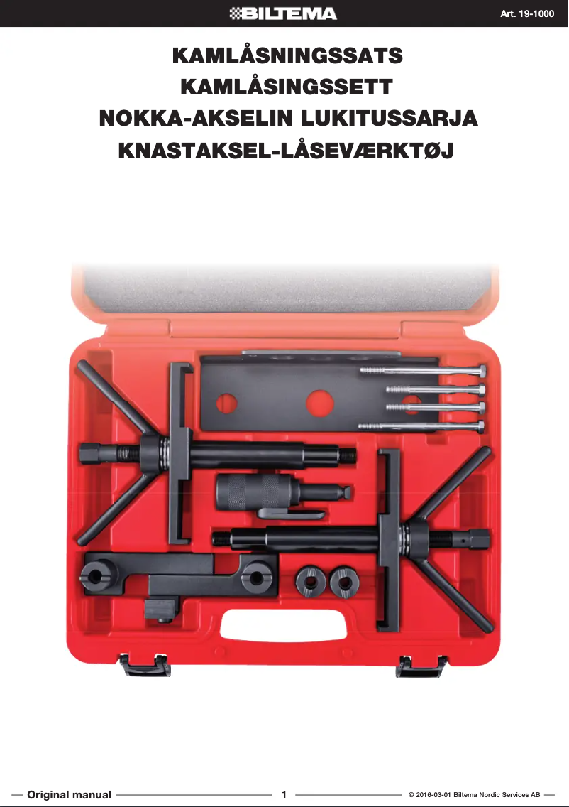 Image de la première page du manuel de l'appareil 19-1000