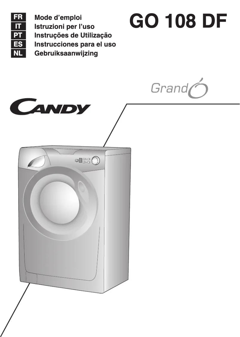 Page n°1 - Manuel utilisateur Candy GO 108DF/L-S