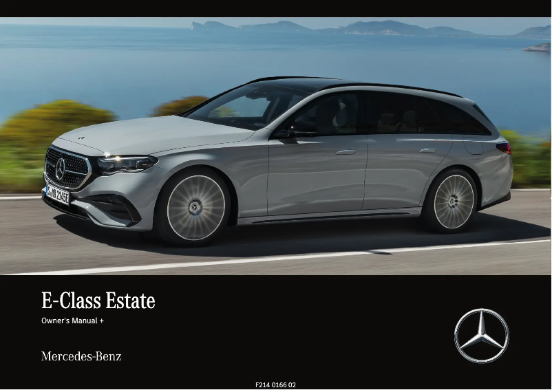 Page 1 de la notice Manuel utilisateur Mercedes-Benz E-Class (2024)