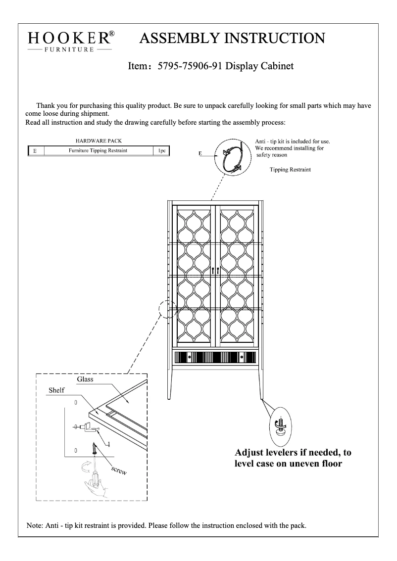 Image de la première page du manuel de l'appareil 5795-75906-91