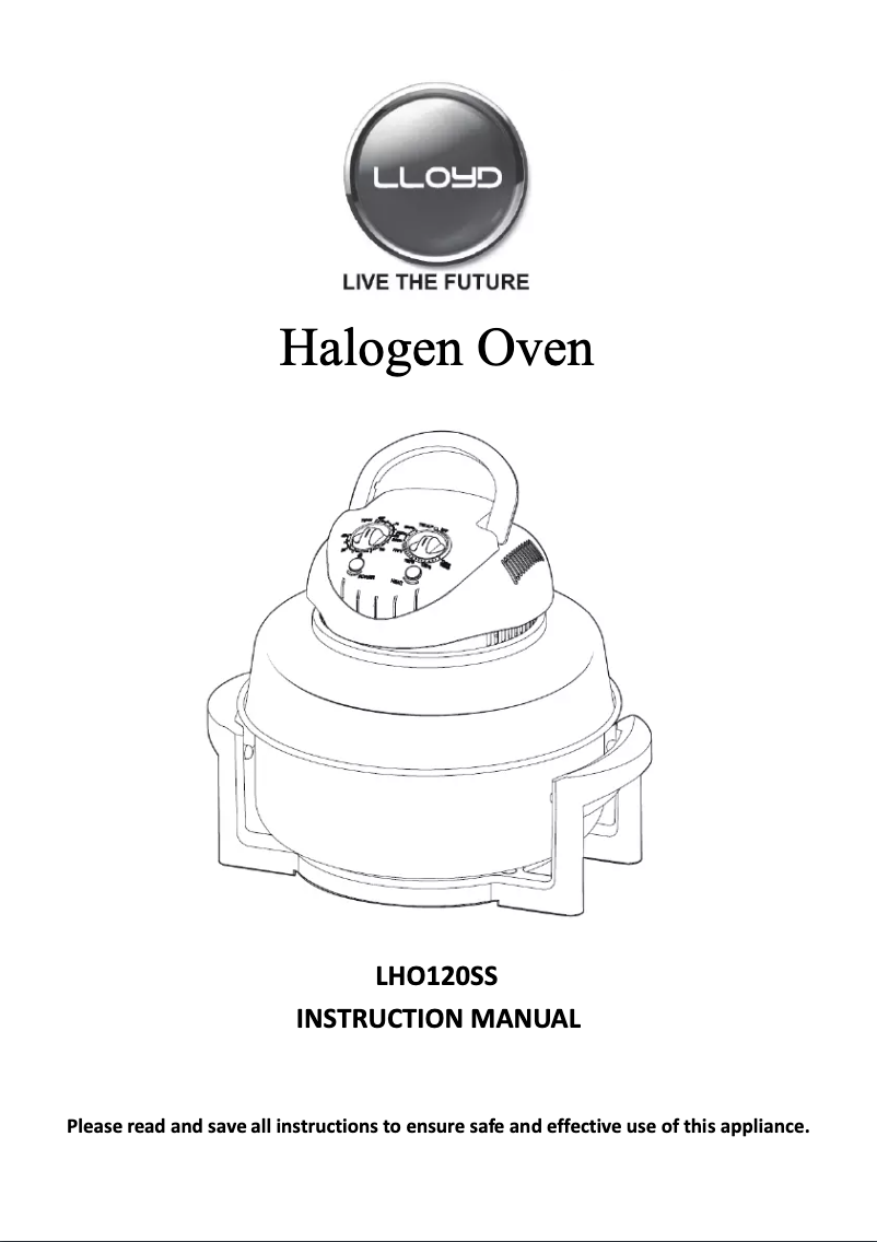 Page 1 de la notice Manuel utilisateur Lloyd LHO120SS