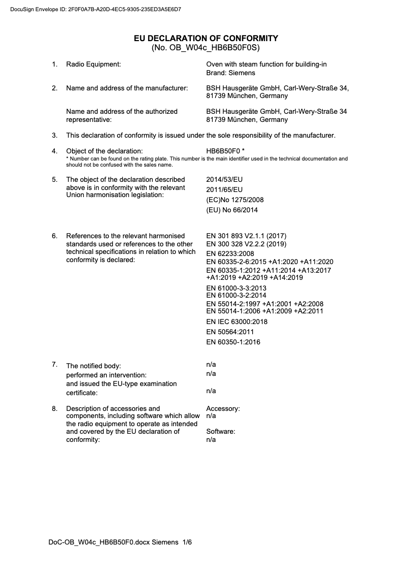 Image de la première page du manuel de l'appareil HS836GTB6