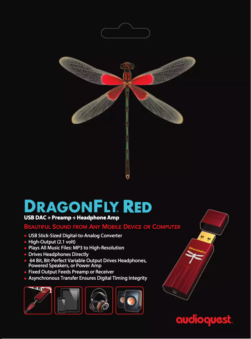 Página 1 del manual Ficha técnica AudioQuest DragonFly Red v1.0