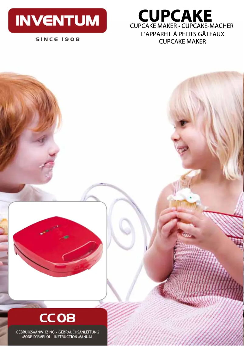 Page 1 de la notice Manuel utilisateur Inventum Cupcake CC 08