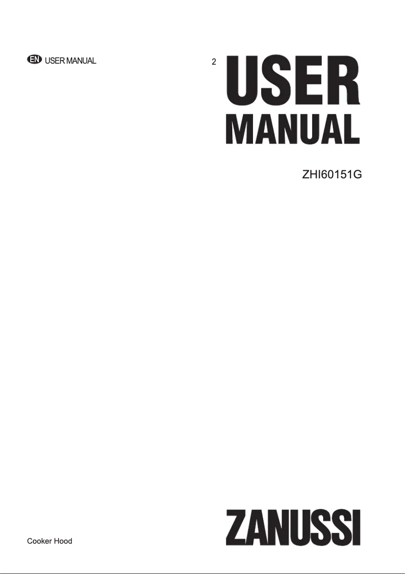 Page 1 de la notice Manuel utilisateur Zanussi ZHI60151G