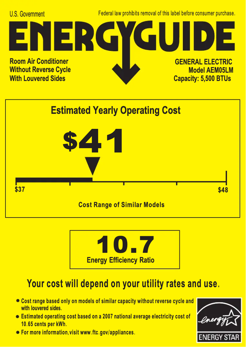 Image de la première page du manuel de l'appareil AEM05LM