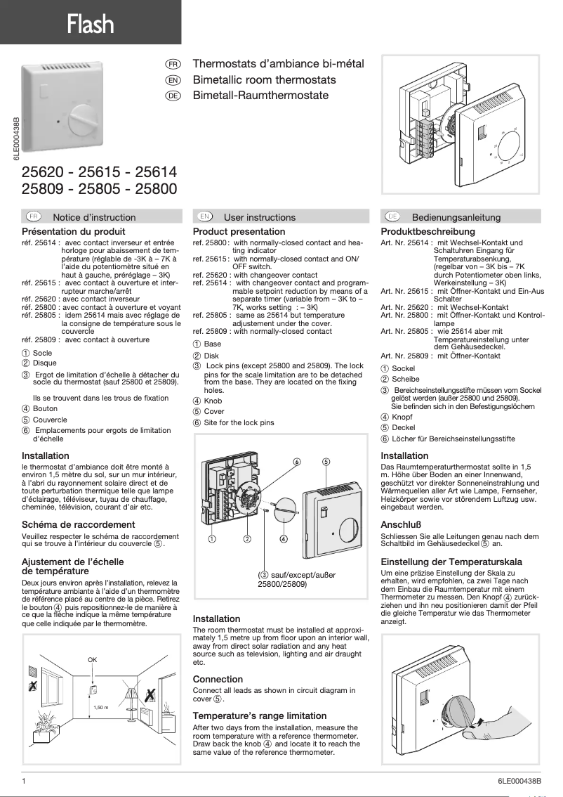 Page n°1 - Manuel utilisateur Hager 25809
