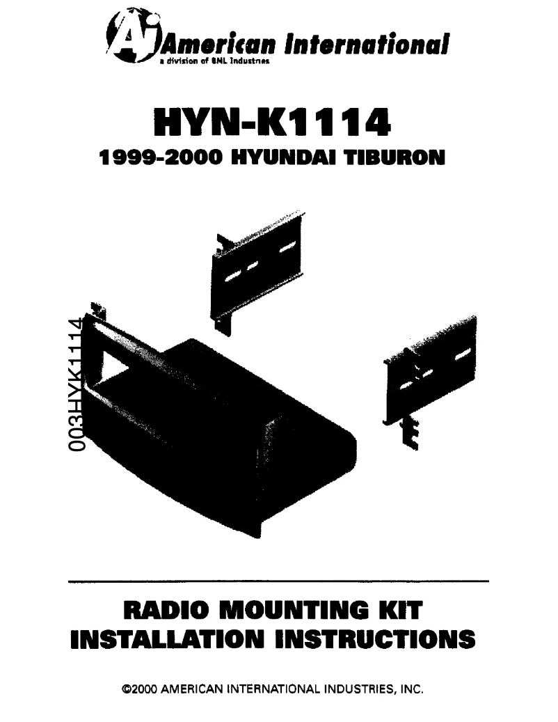 Page n°1 - Manuel utilisateur American International HYNK1114