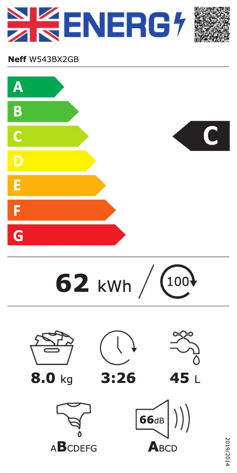 Image de la première page du manuel de l'appareil W543BX2GB