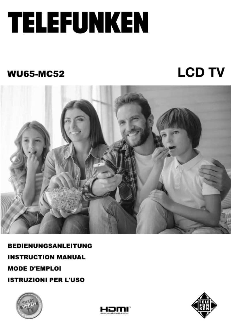 Image de la première page du manuel de l'appareil WU65-MC52
