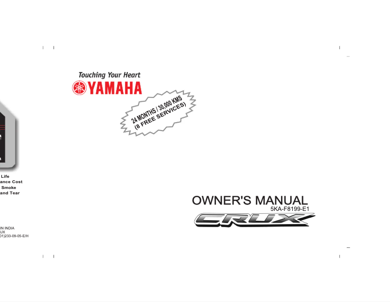 Page 1 de la notice Manuel utilisateur Yamaha YD110