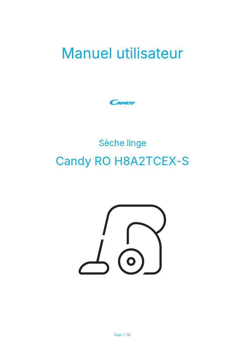 Image de la première page du manuel de l'appareil RO H8A2TCEX-S