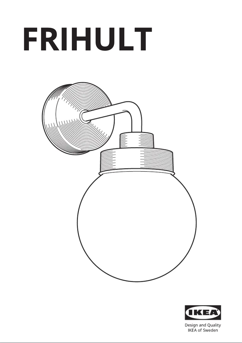 Page 1 de la notice Manuel utilisateur Ikea FRIHULT 904.316.32