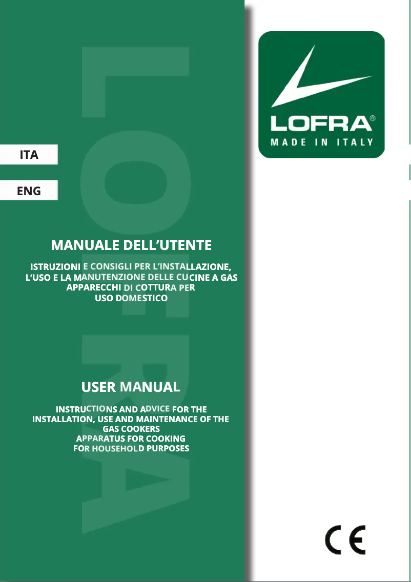 Page n°1 - Manuel utilisateur Lofra RBID156MFT