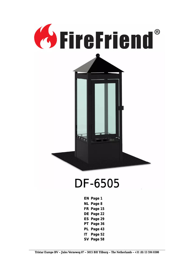 Page 1 de la notice Manuel utilisateur Brixton DF-6505