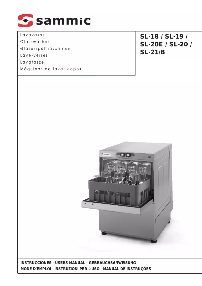 Page n°1 - Manuel utilisateur Sammic SL-21B