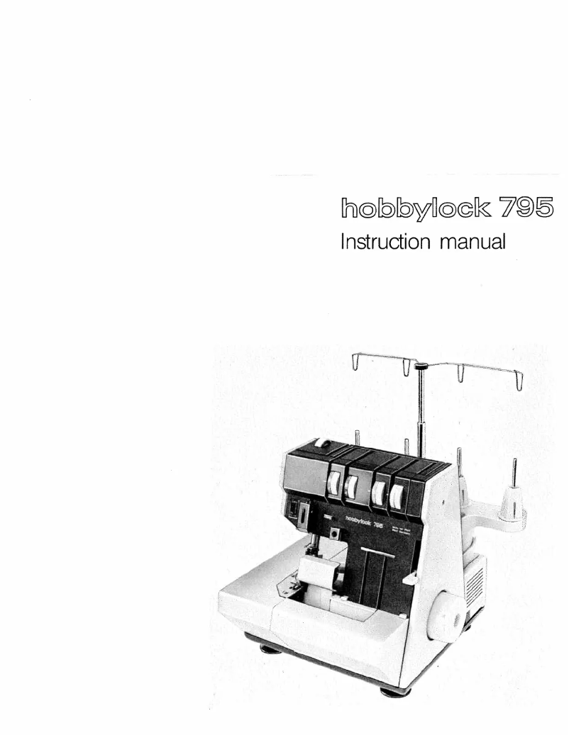 Image de la première page du manuel de l'appareil hobbylock 795