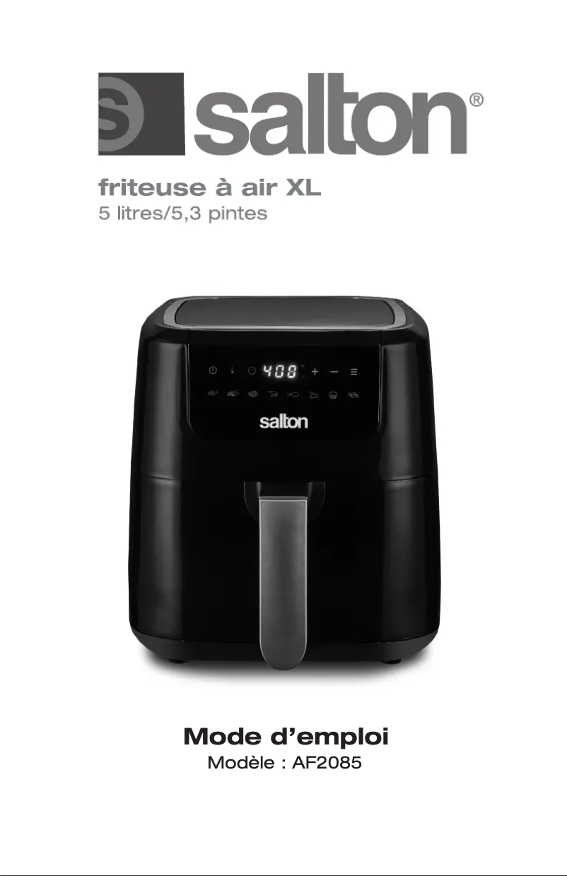 Page 1 de la notice Manuel utilisateur Salton AF2085