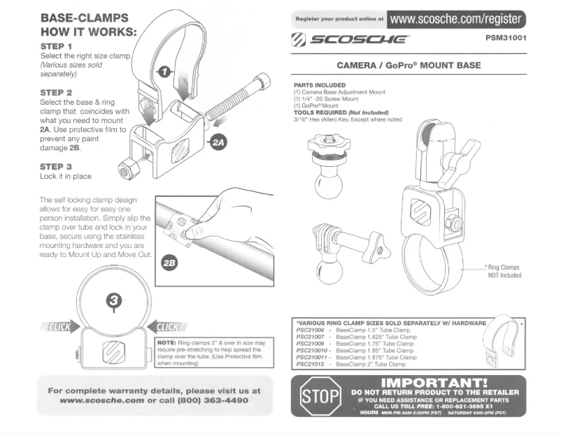 Página 1 del manual Manual de usuario Scosche PSM31001