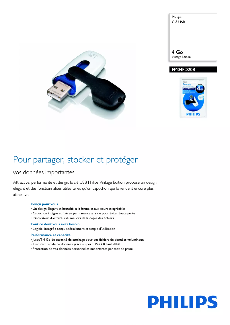 Image de la première page du manuel de l'appareil FM04FD20B